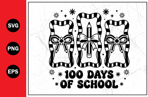 Days School Bow Ribbon Education Svg Png Graphics