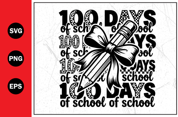 Days School Ribbon Student Education Svg Graphics