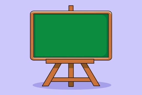 Green Chalkboard Vector Illustration for Creative Craft Projects