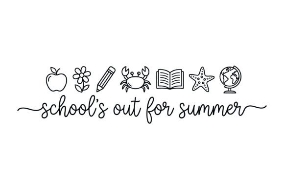 Schools Out Summer SVG Graphics