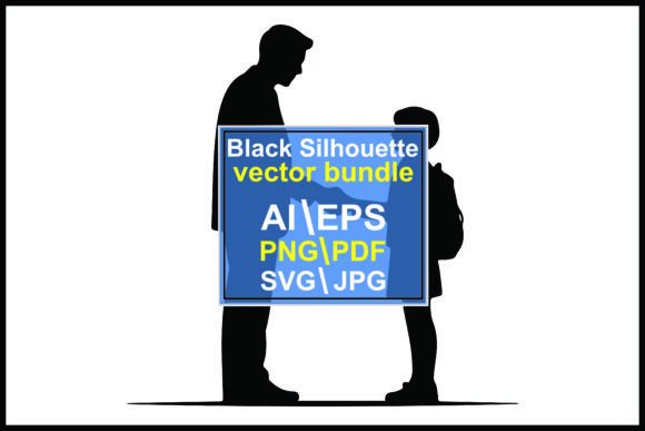 Silhouettes Man and Child Shaking Hands: A Practical Graphic Design Asset Review