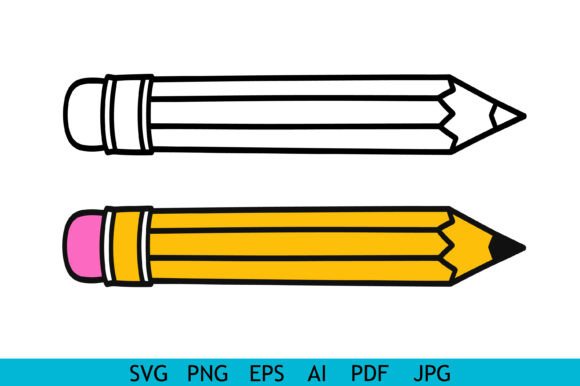 Simple Pencil Outline and Color